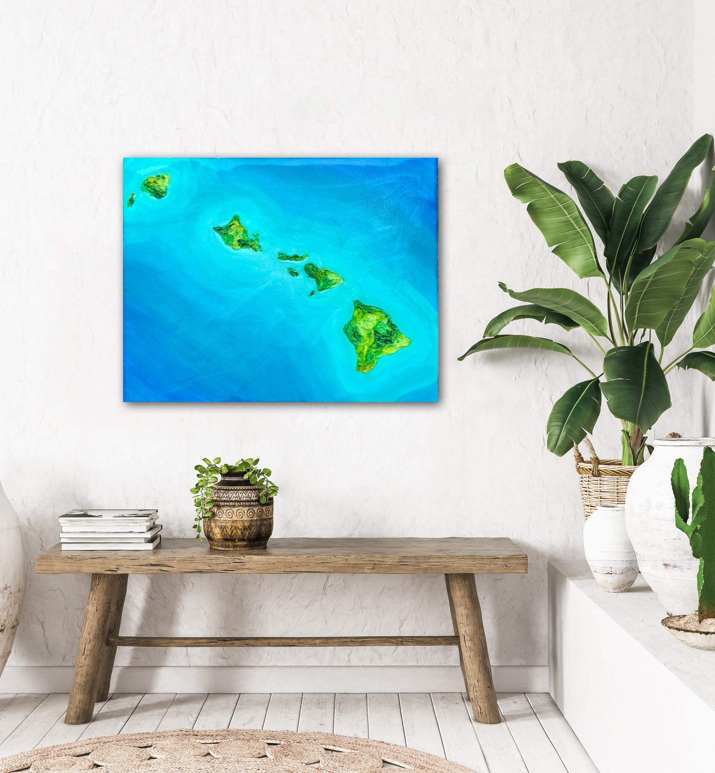 HAWAII - 16x20in Acrylic & Resin on Canvas