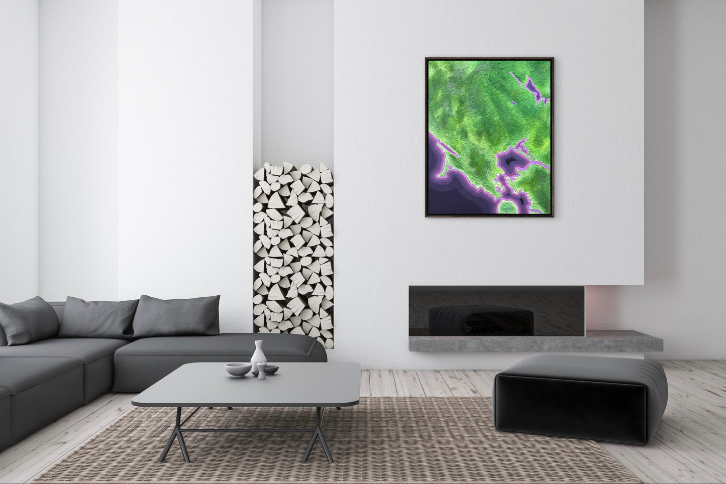 California Wine Country: A Love Letter, 24x30in Mixed Media on Canvas