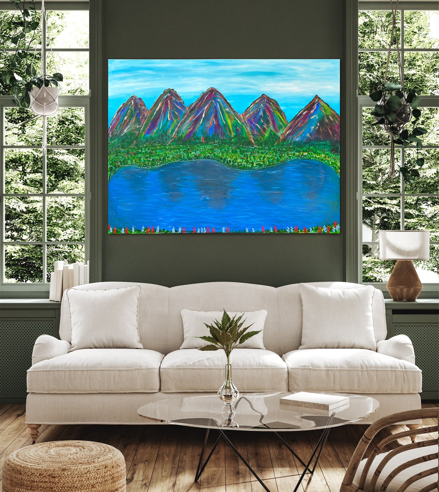 Mountains - 36x48in Acrylic on Canvas