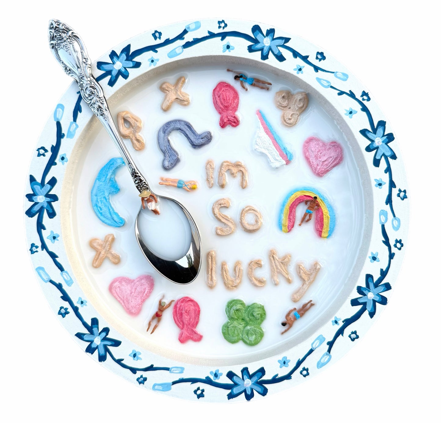 Lucky Charms: Saturday Mornings Cereal Collection - 8x8in Mixed Media