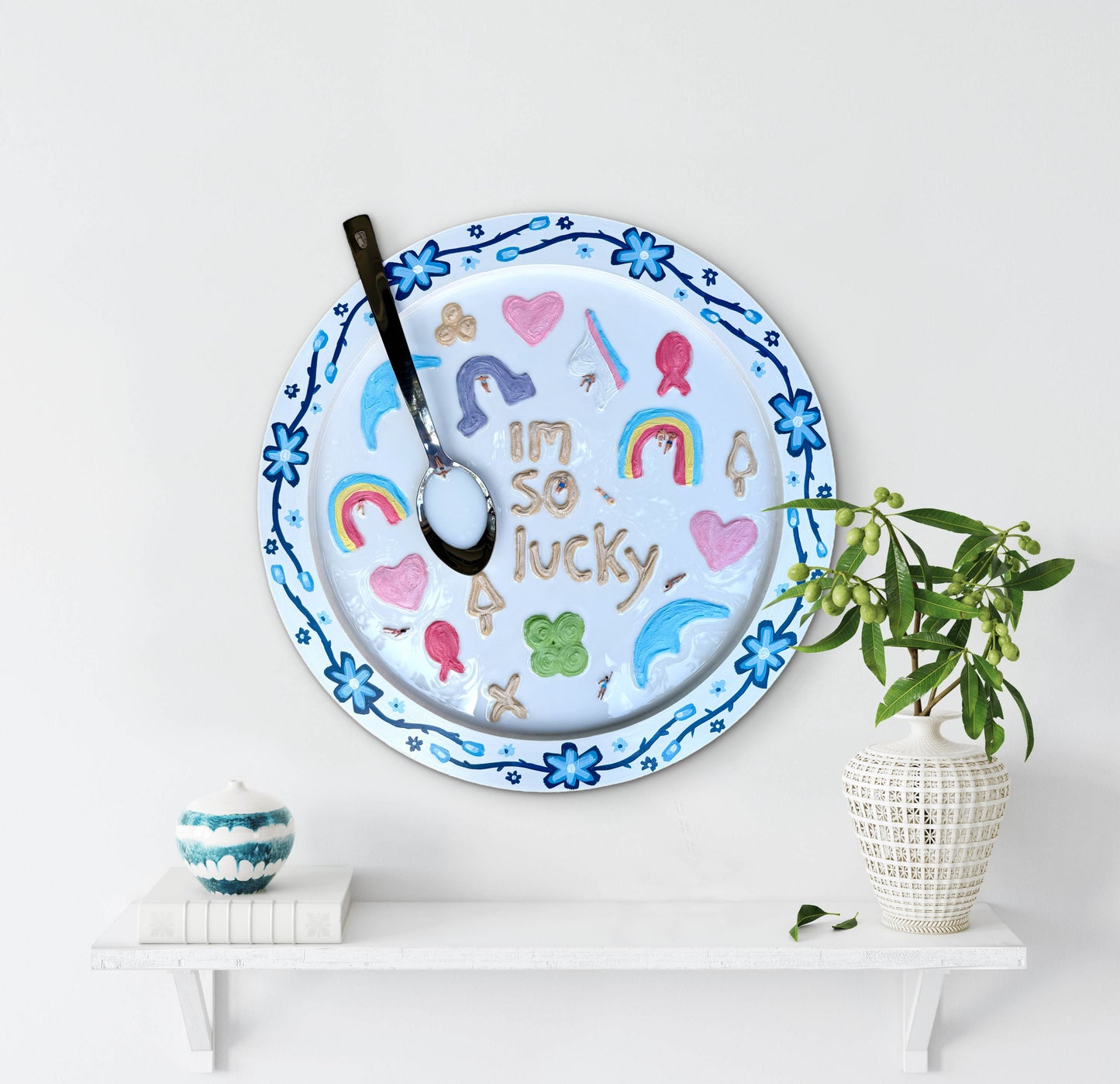 Lucky Charms: Saturday Mornings Cereal Collection - 20x20in Mixed Media