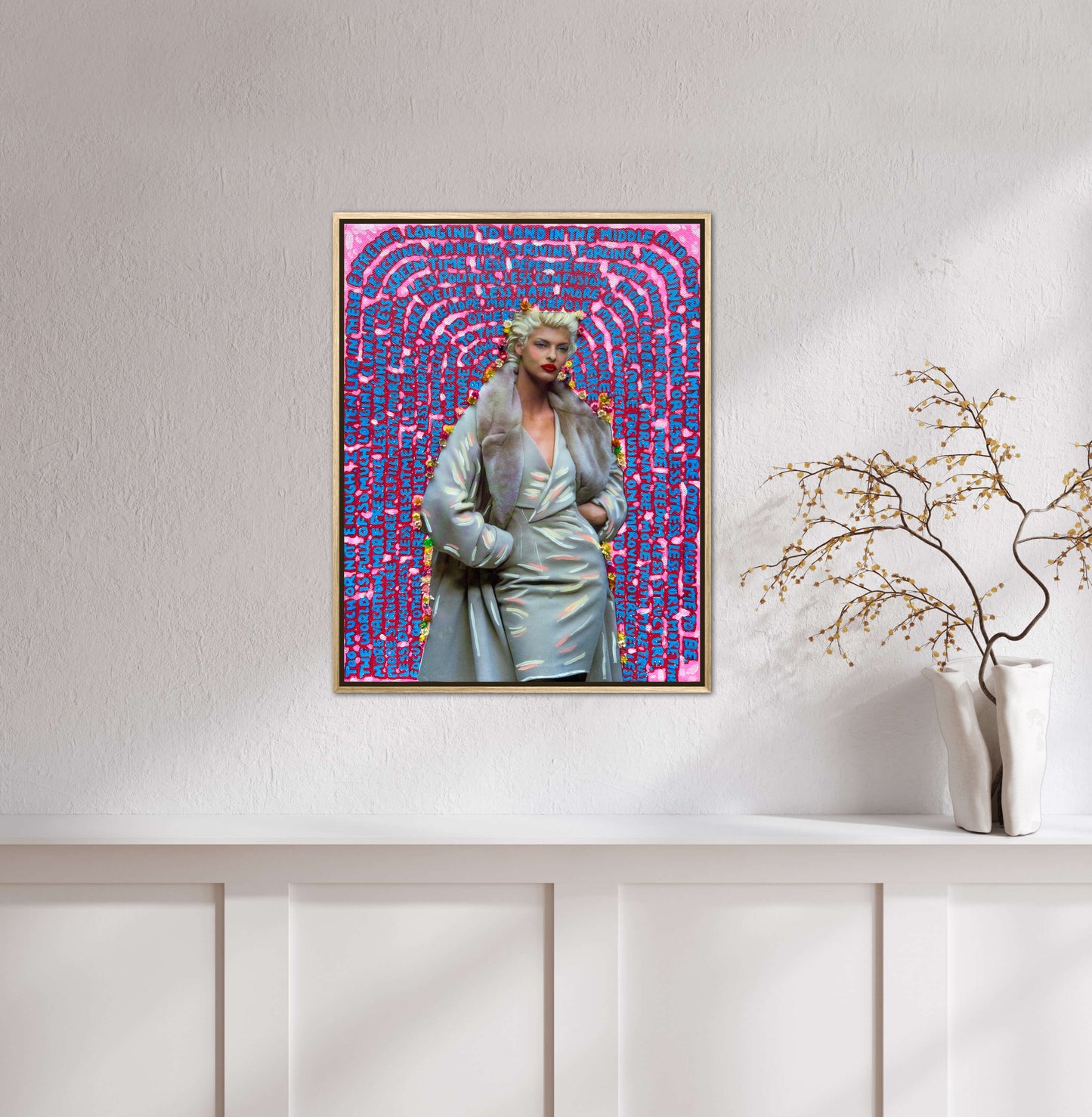Vogue Reflections: “Just Be” Original Art 11x14in Framed