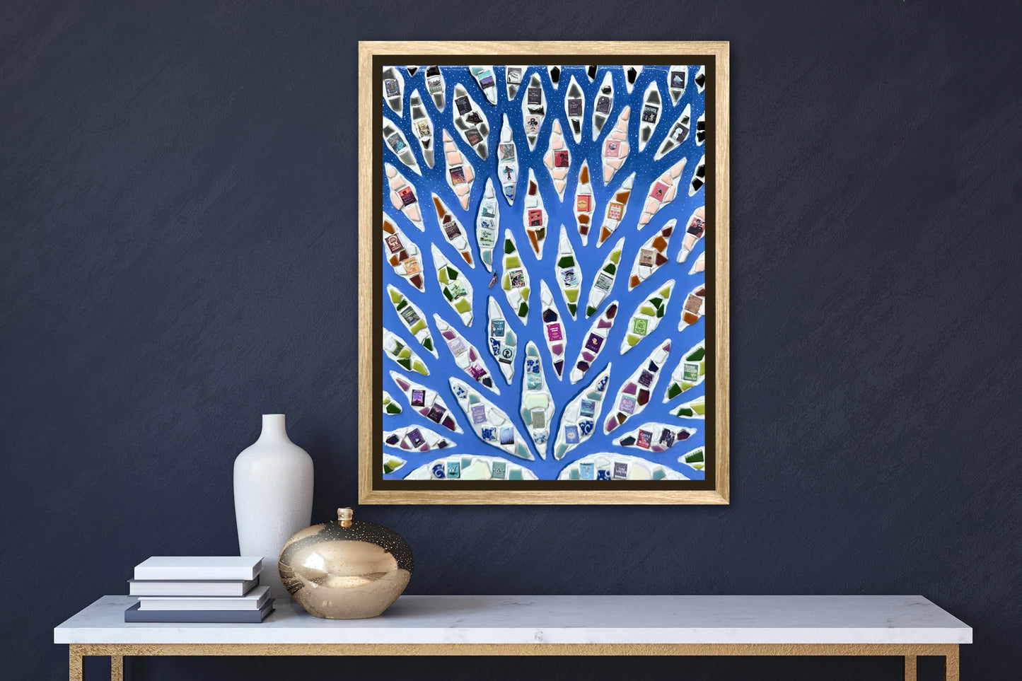 The Path to Knowledge - 16x20in Mixed Media; Sand, Acrylic & Resin on Canvas Framed