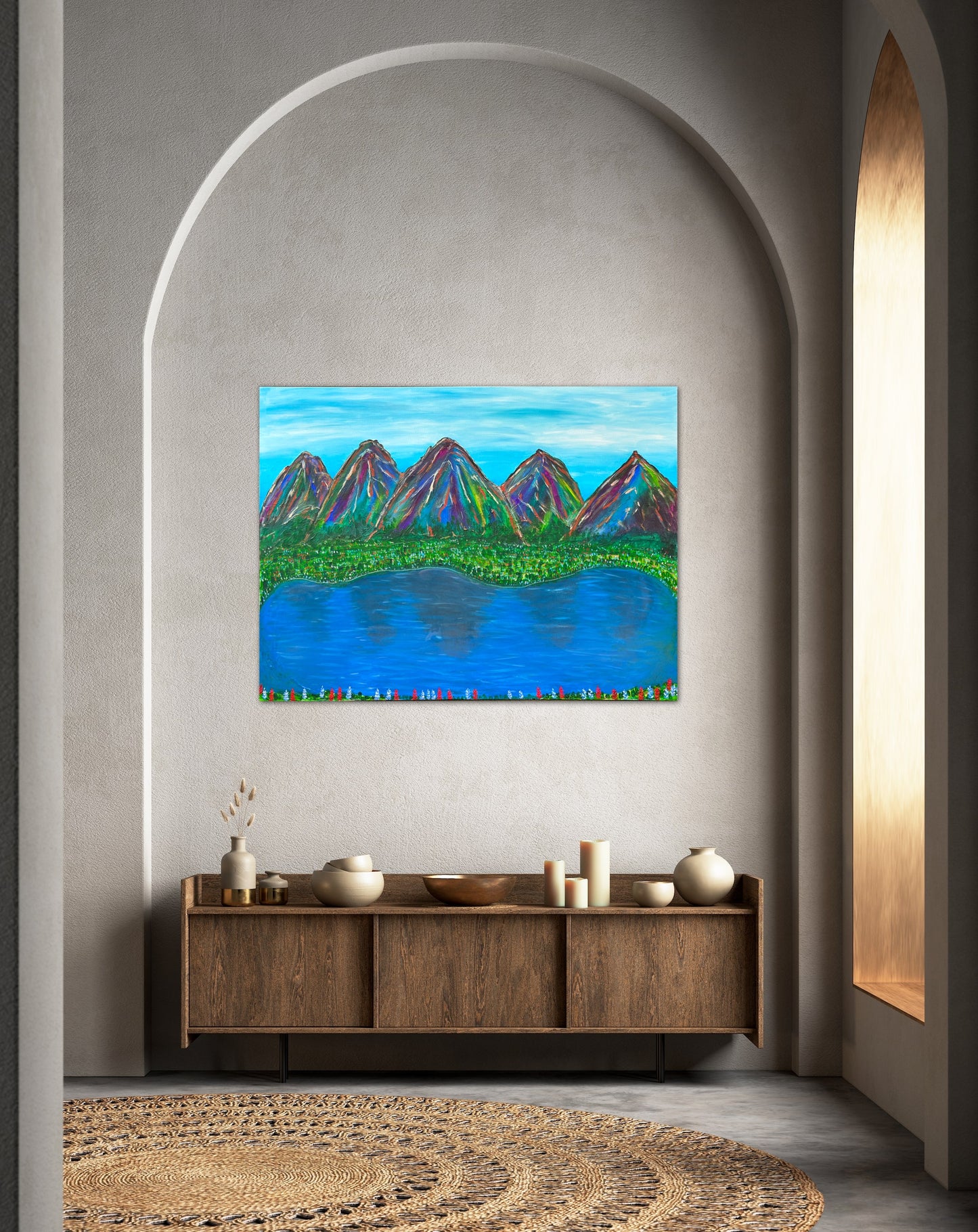 Mountains - 36x48in Acrylic on Canvas