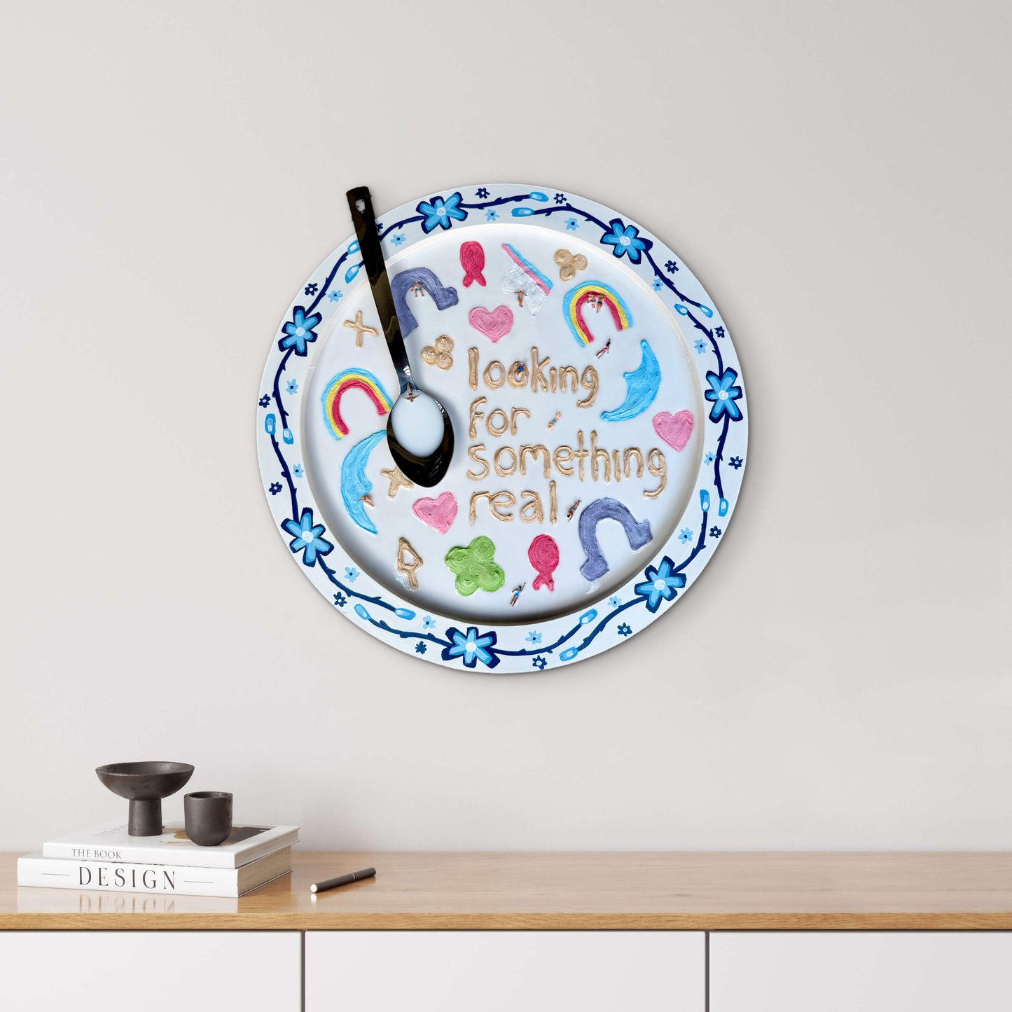 Lucky Charms: Looking for Something Real - 20x20in Mixed Media