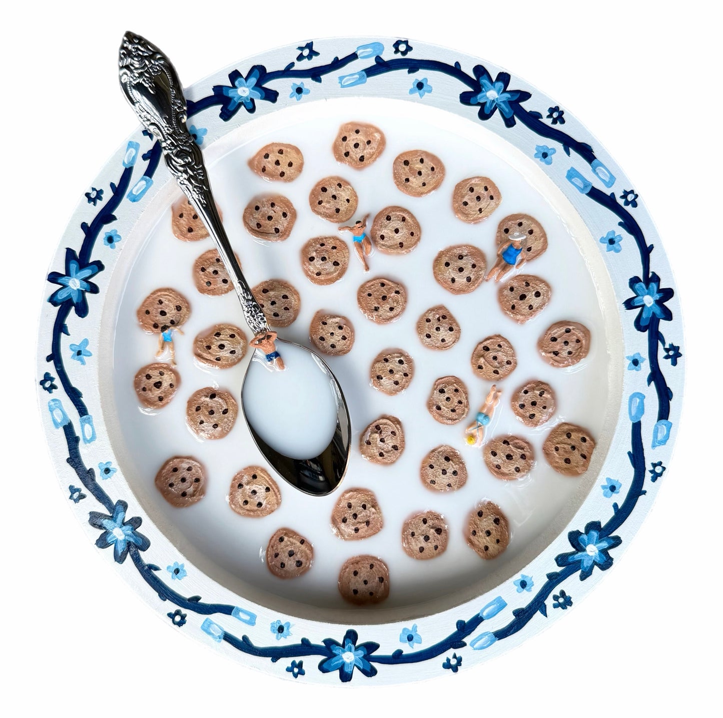 Cookie Crisp: Saturday Mornings Cereal Collection - 8x8in Mixed Media