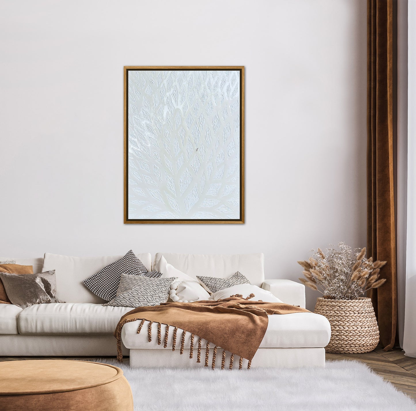 The Path to Dancing in the Clouds - 30x40in Mixed Media Textured Artwork Framed