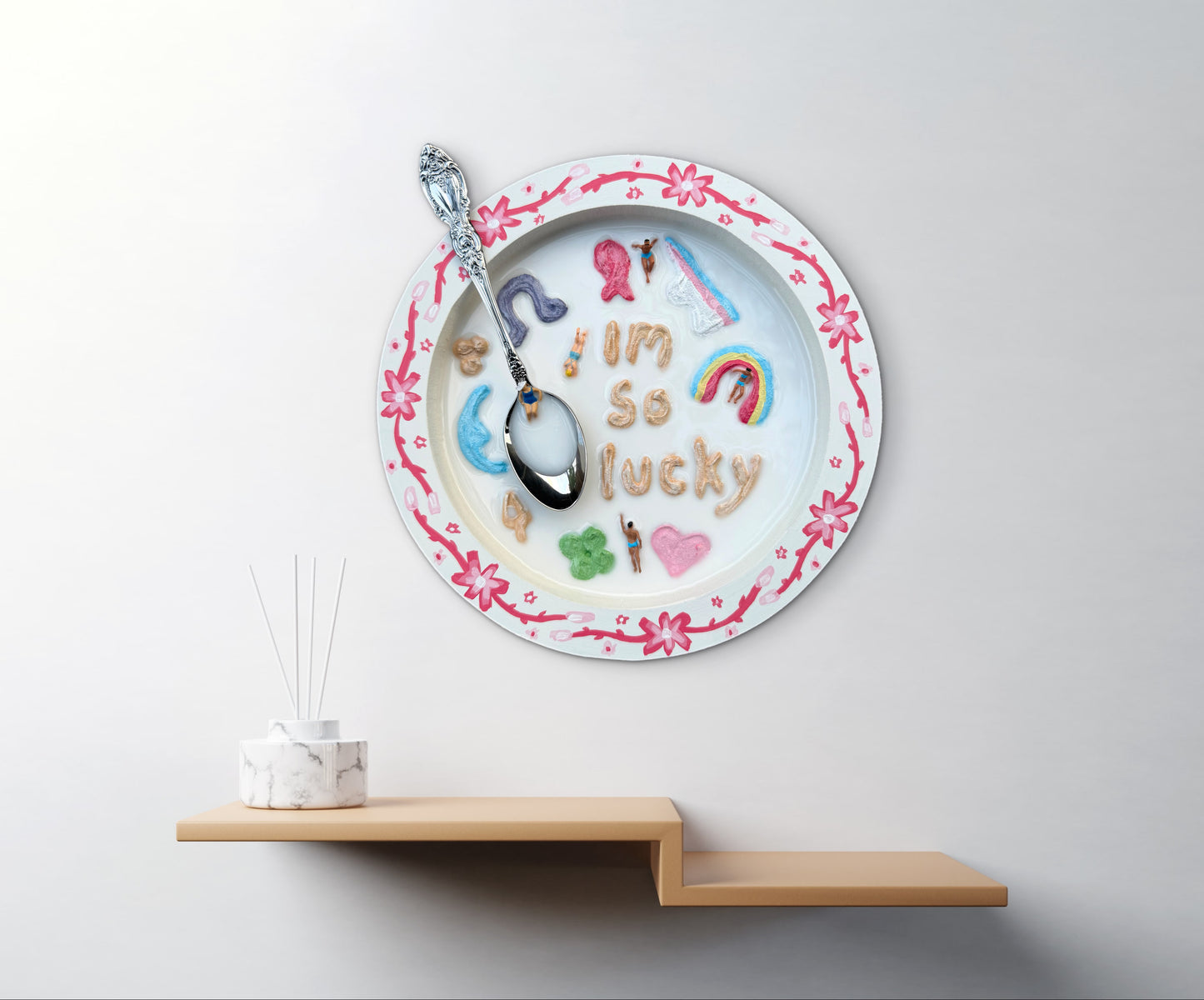 Lucky Charms: Saturday Mornings Cereal Collection - 8x8in Mixed Media