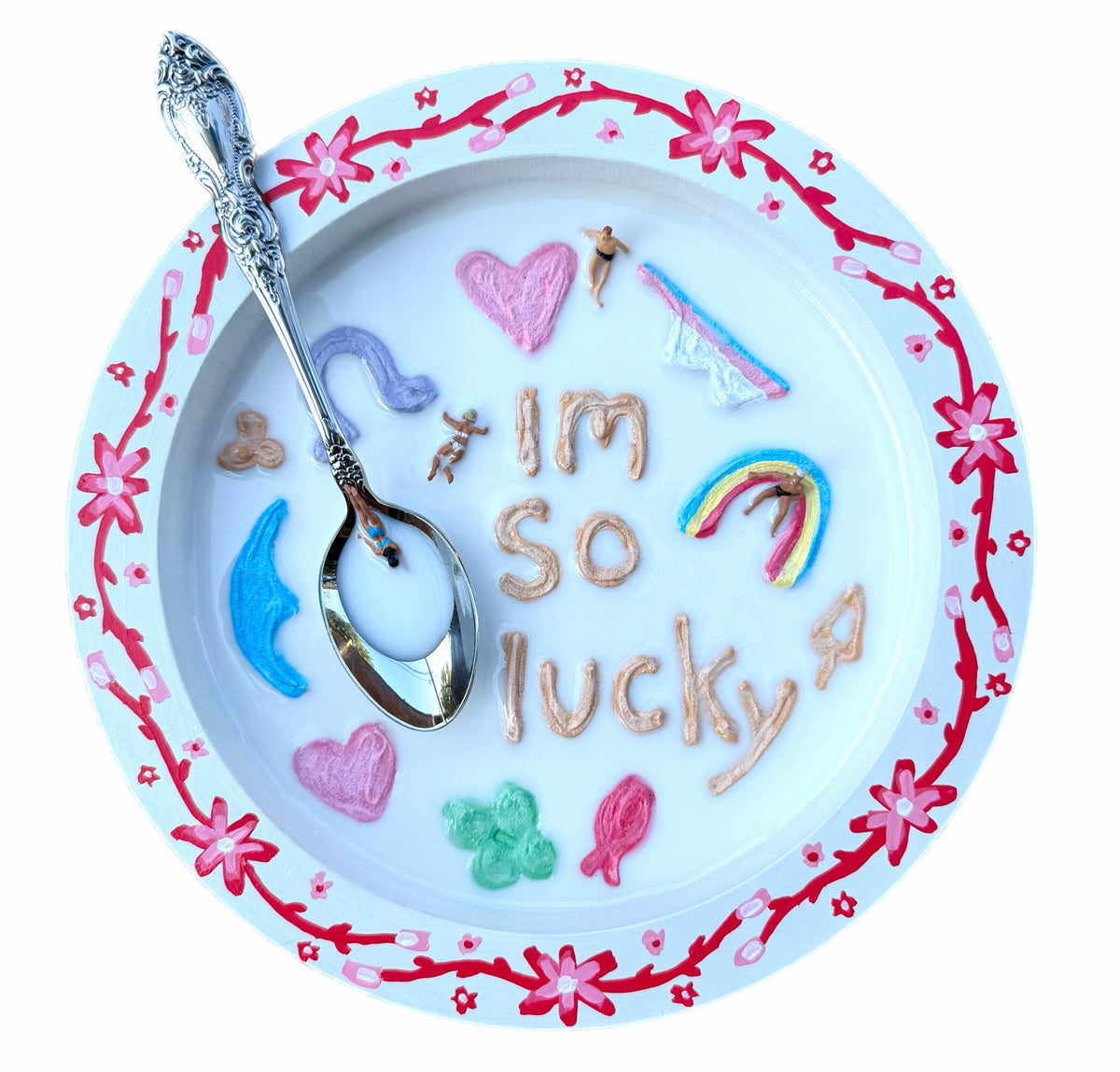 Lucky Charms: Saturday Mornings Cereal Collection - 8x8in Mixed Media
