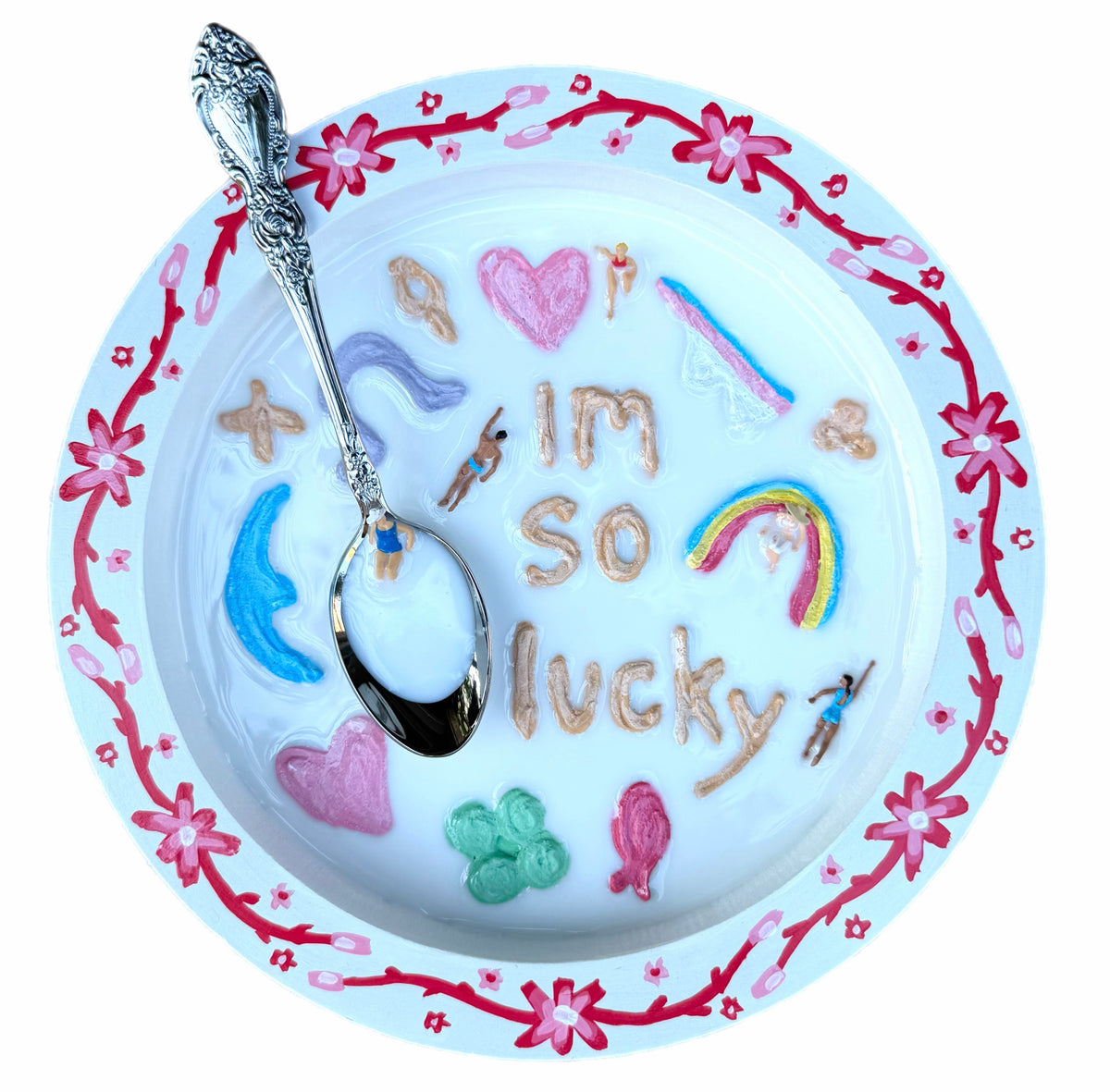 Lucky Charms: Saturday Mornings Cereal Collection - 8x8in Mixed Media