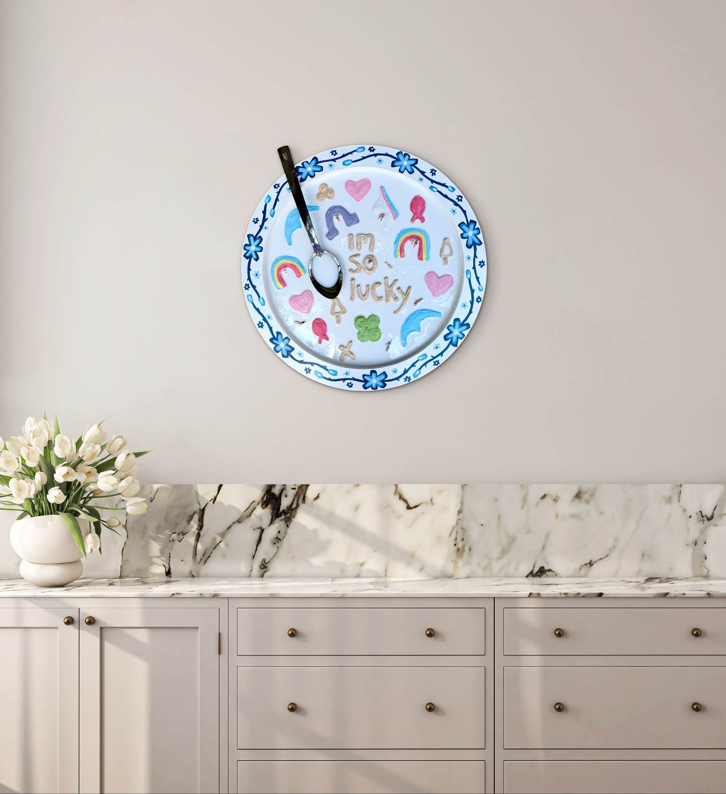 Lucky Charms: Saturday Mornings Cereal Collection - 20x20in Mixed Media