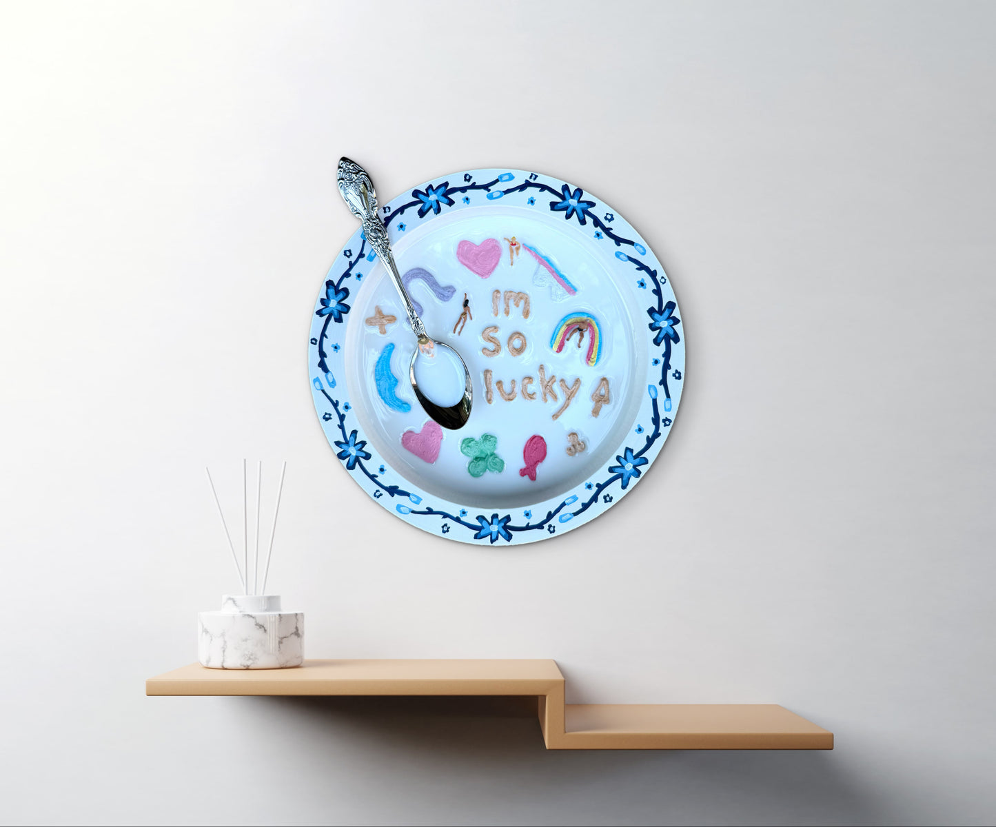 Lucky Charms: Saturday Mornings Cereal Collection - 8x8in Mixed Media