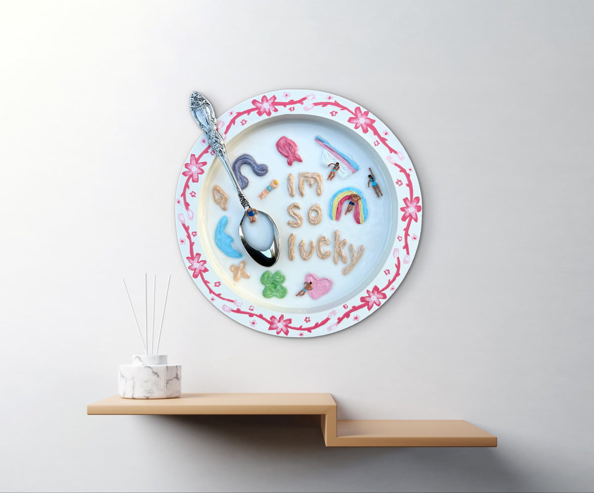 Lucky Charms: Saturday Mornings Cereal Collection - 8x8in Mixed Media
