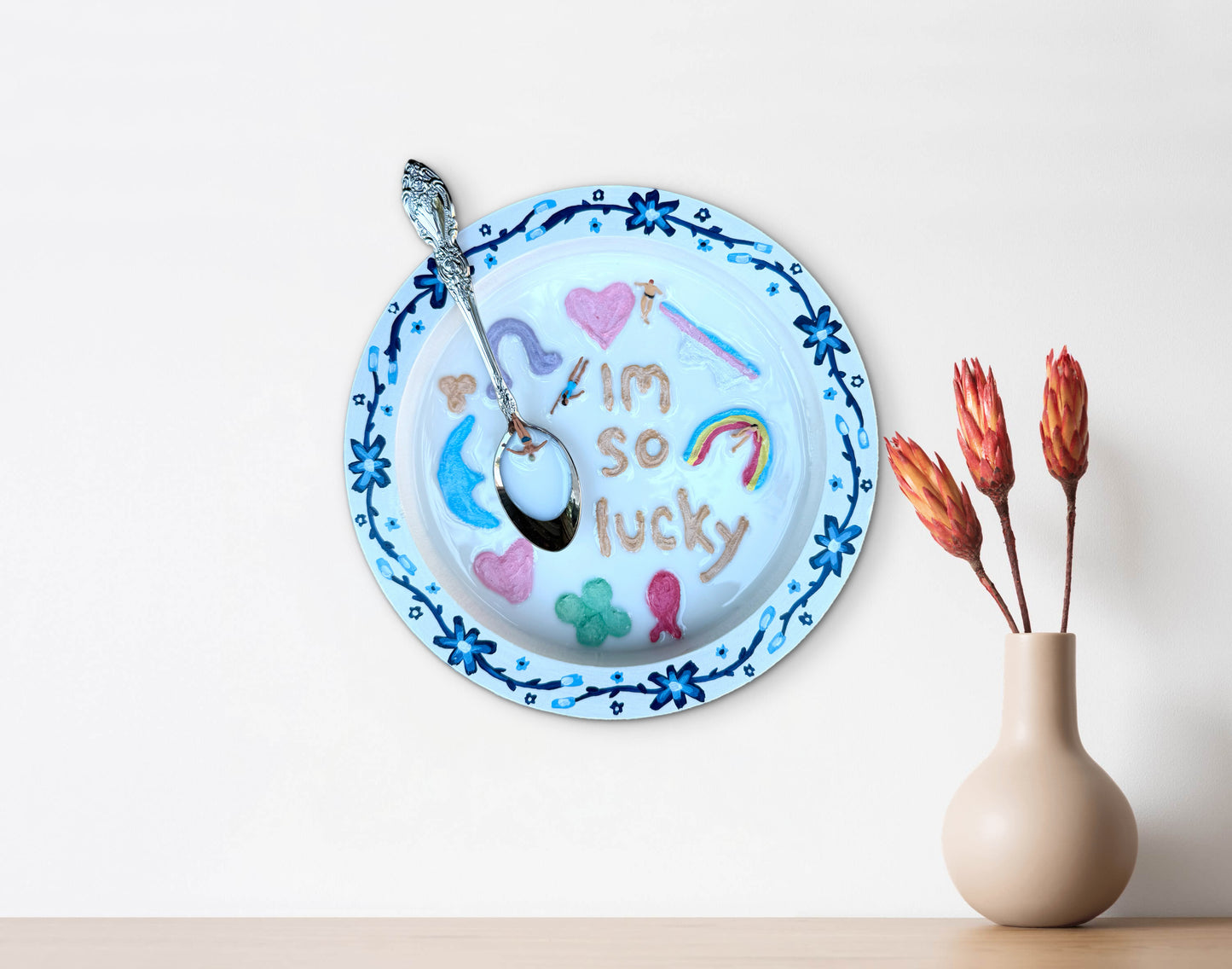 Lucky Charms: Saturday Mornings Cereal Collection - 8x8in Mixed Media