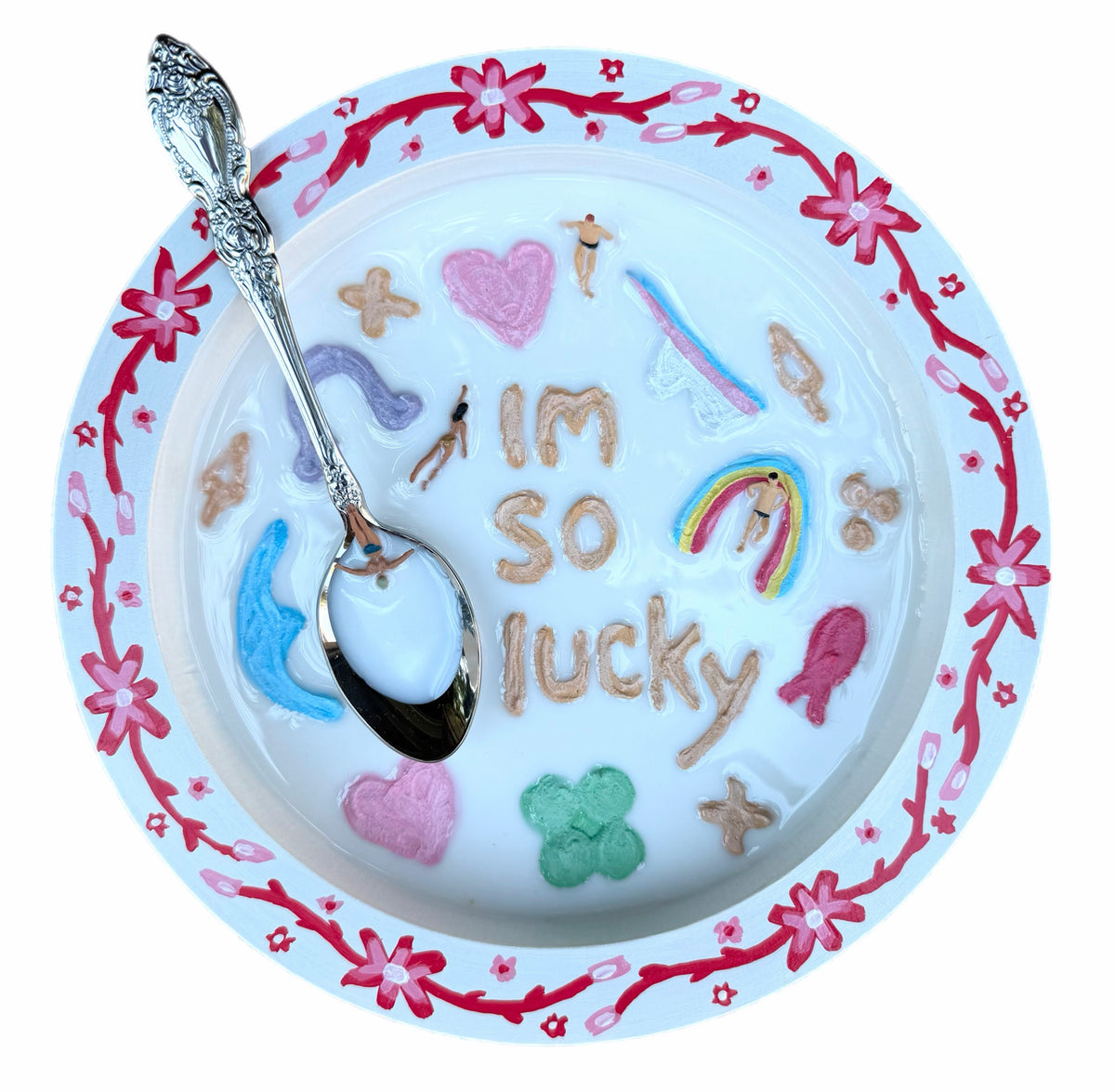 Lucky Charms: Saturday Mornings Cereal Collection - 8x8in Mixed Media