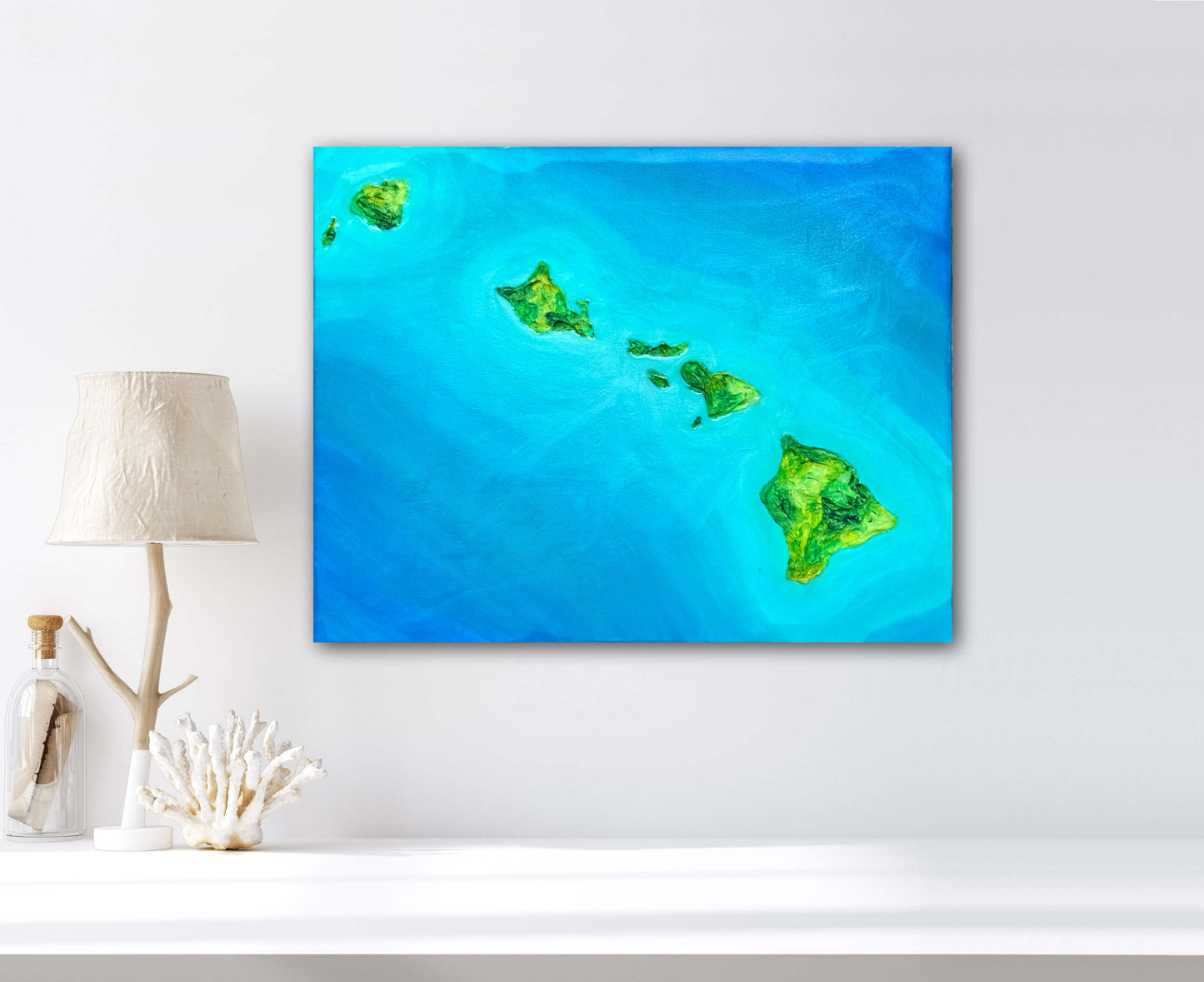 HAWAII - 16x20in Acrylic & Resin on Canvas