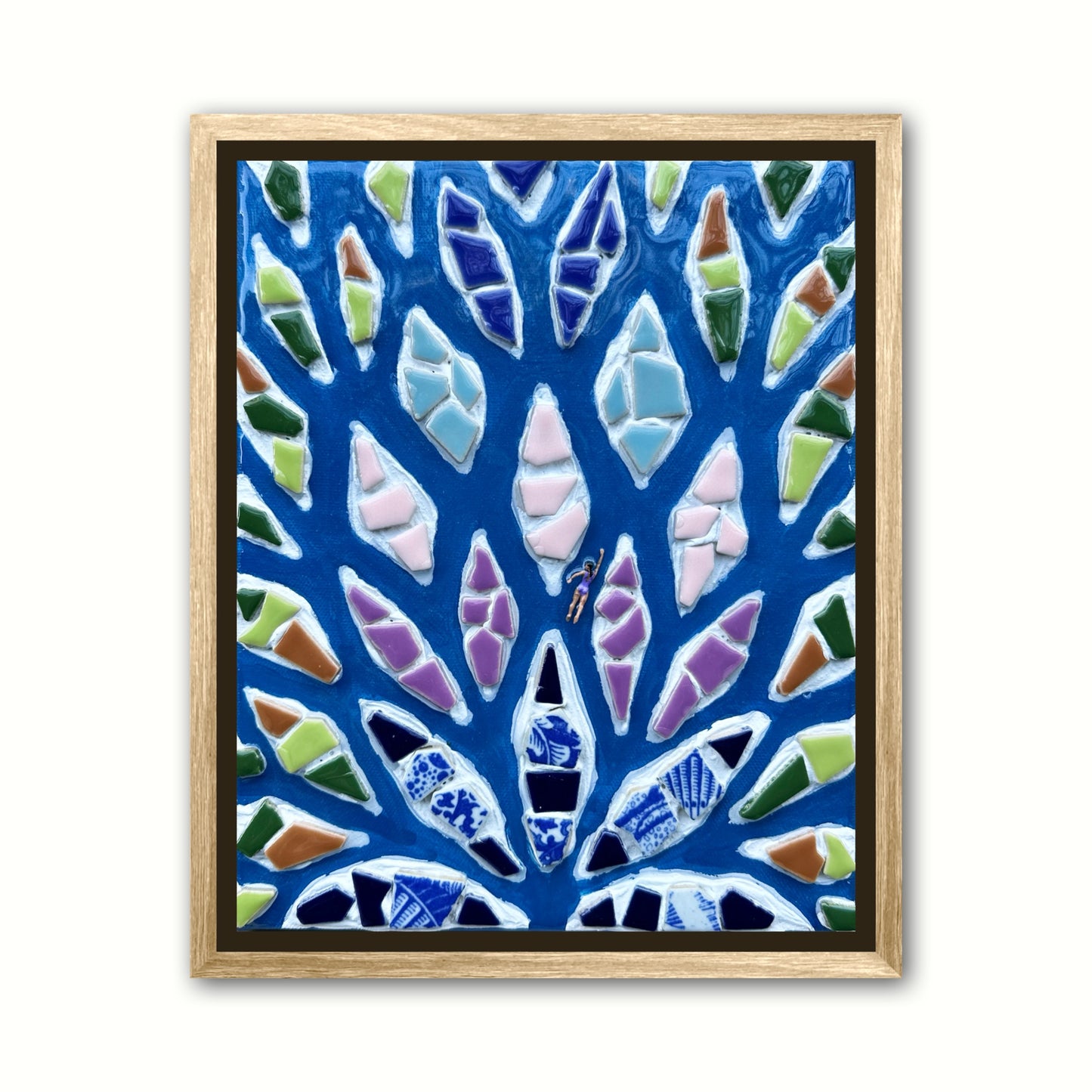 The Path to Purpose - 8x10 Mixed Media; Sand, Acrylic & Resin on Canvas Framed