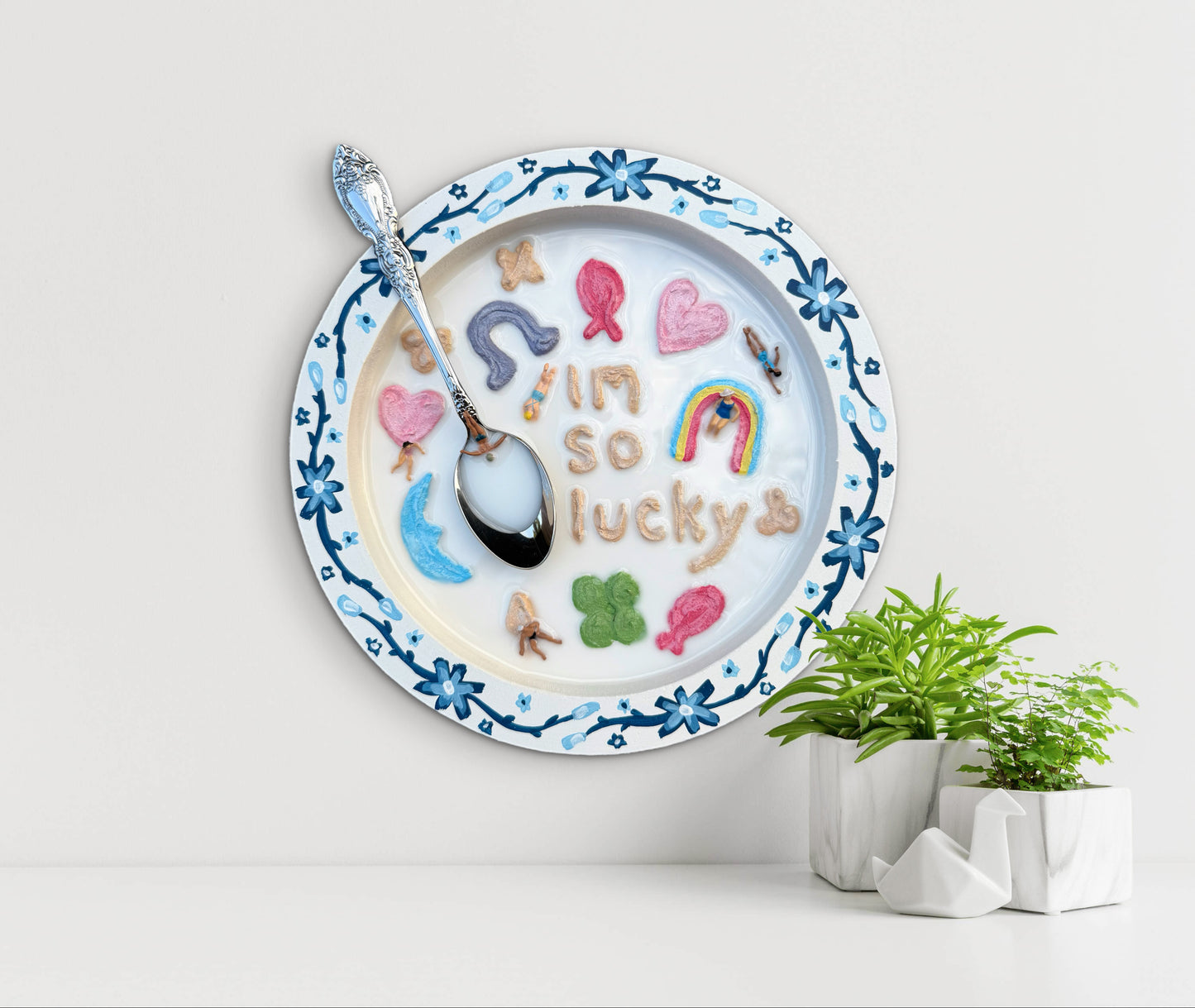 Lucky Charms: Saturday Mornings Cereal Collection - 8x8in Mixed Media