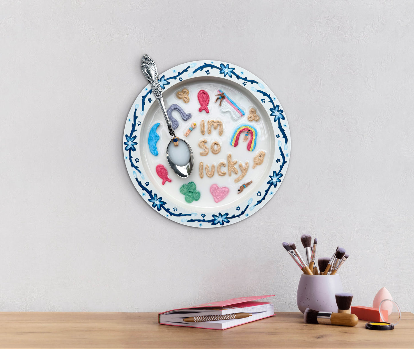 Lucky Charms: Saturday Mornings Cereal Collection - 8x8in Mixed Media