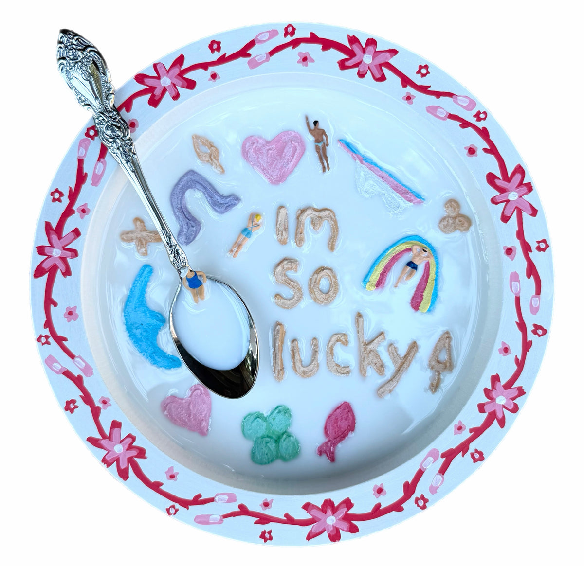 Lucky Charms: Saturday Mornings Cereal Collection - 8x8in Mixed Media