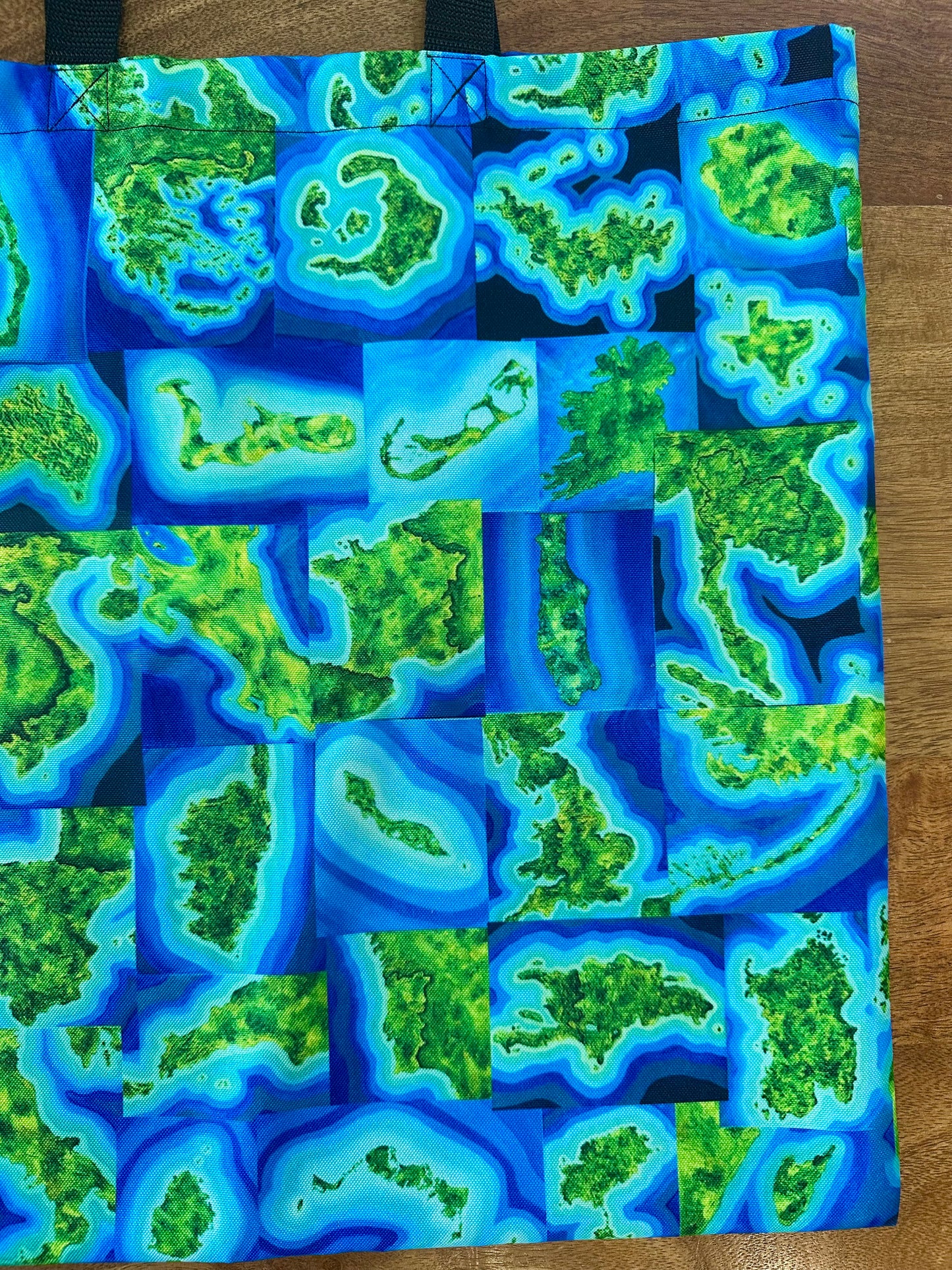 Explore the World Art Map Tote Bag