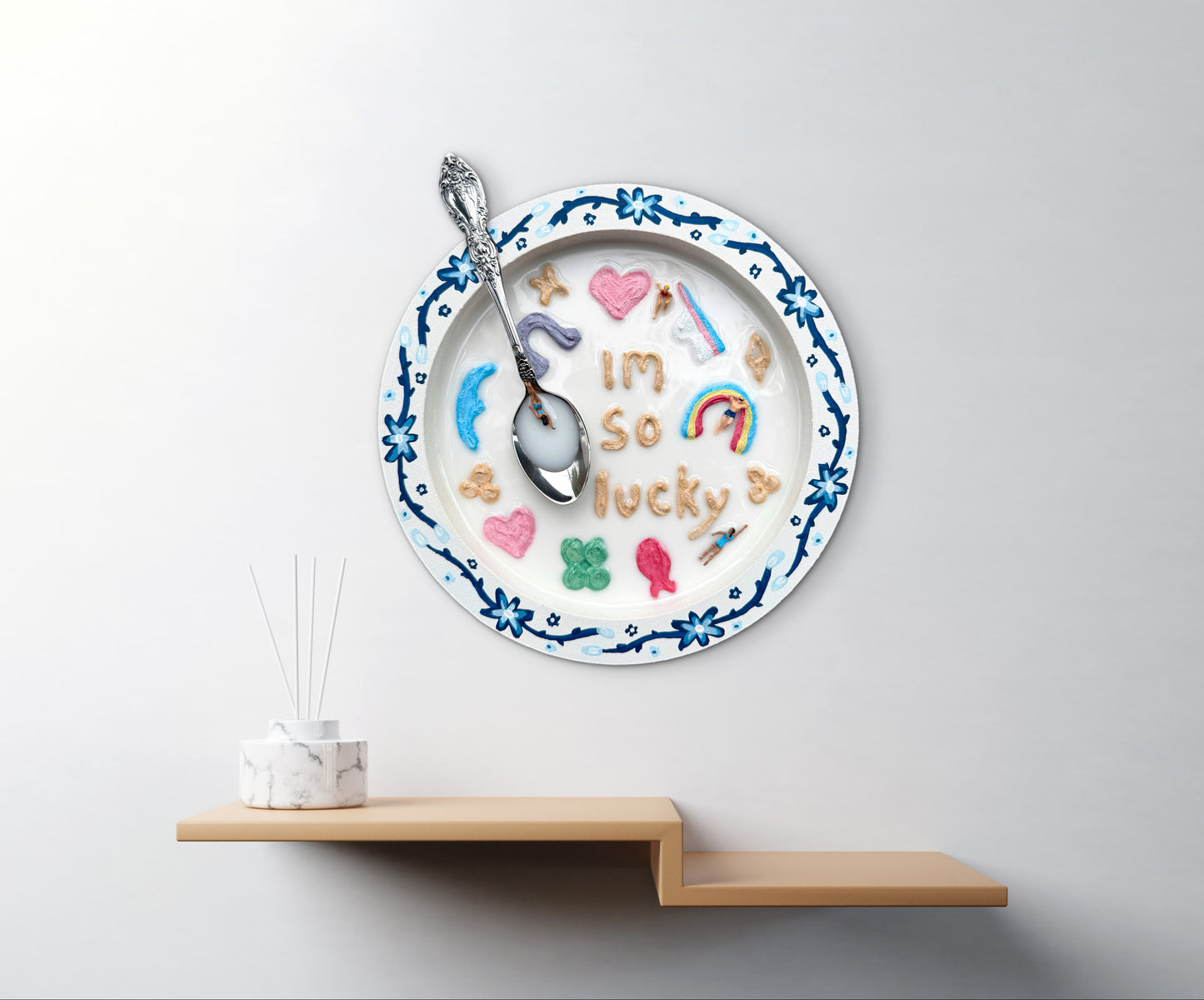 Lucky Charms: Saturday Mornings Cereal Collection - 8x8in Mixed Media