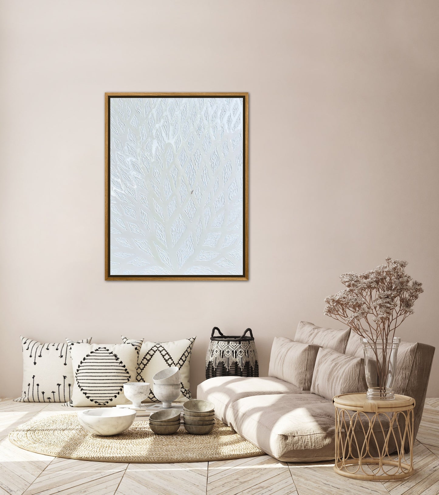 The Path to Dancing in the Clouds - 30x40in Mixed Media Textured Artwork Framed