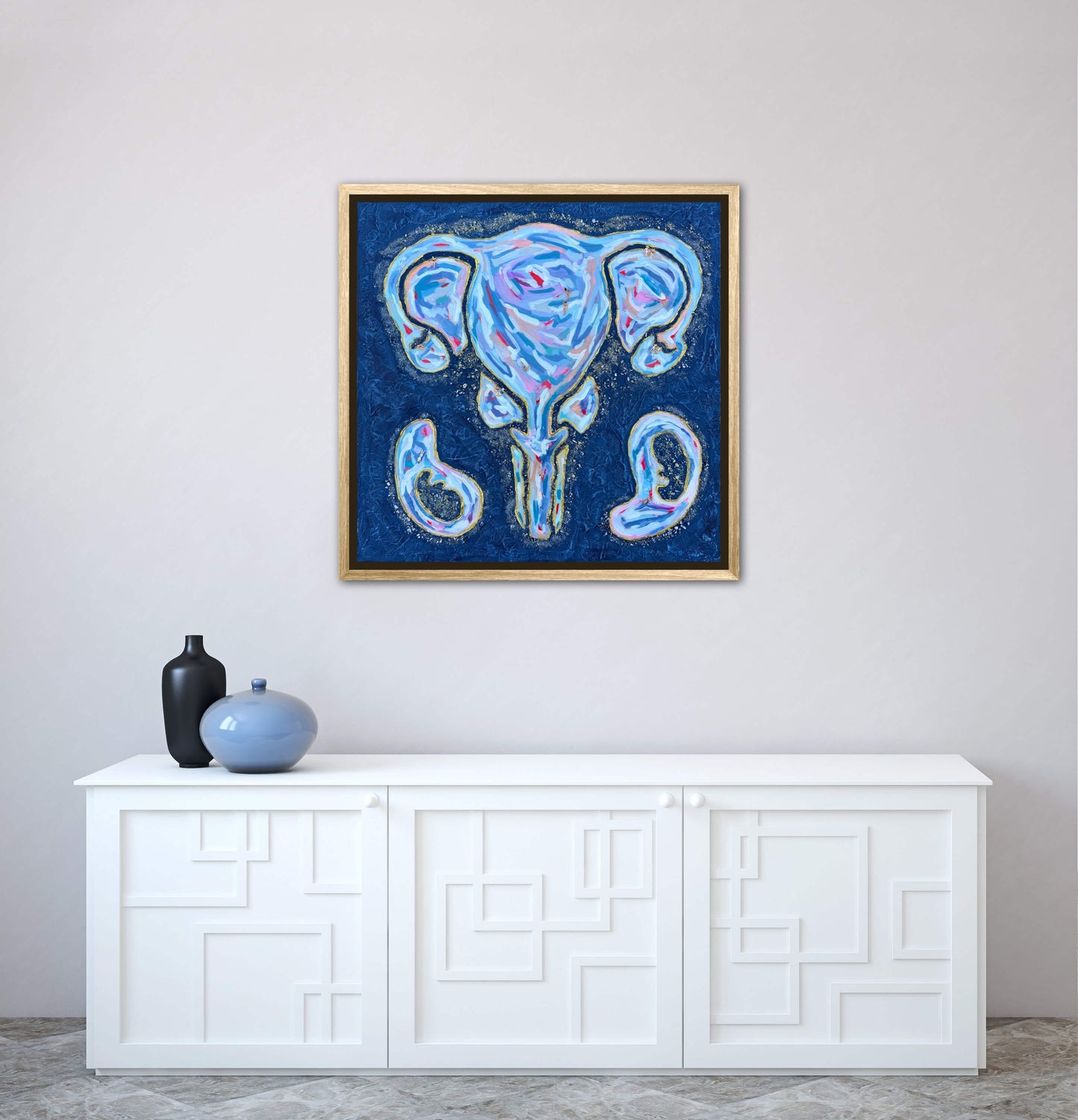 The First Resort 24x24in Original Framed