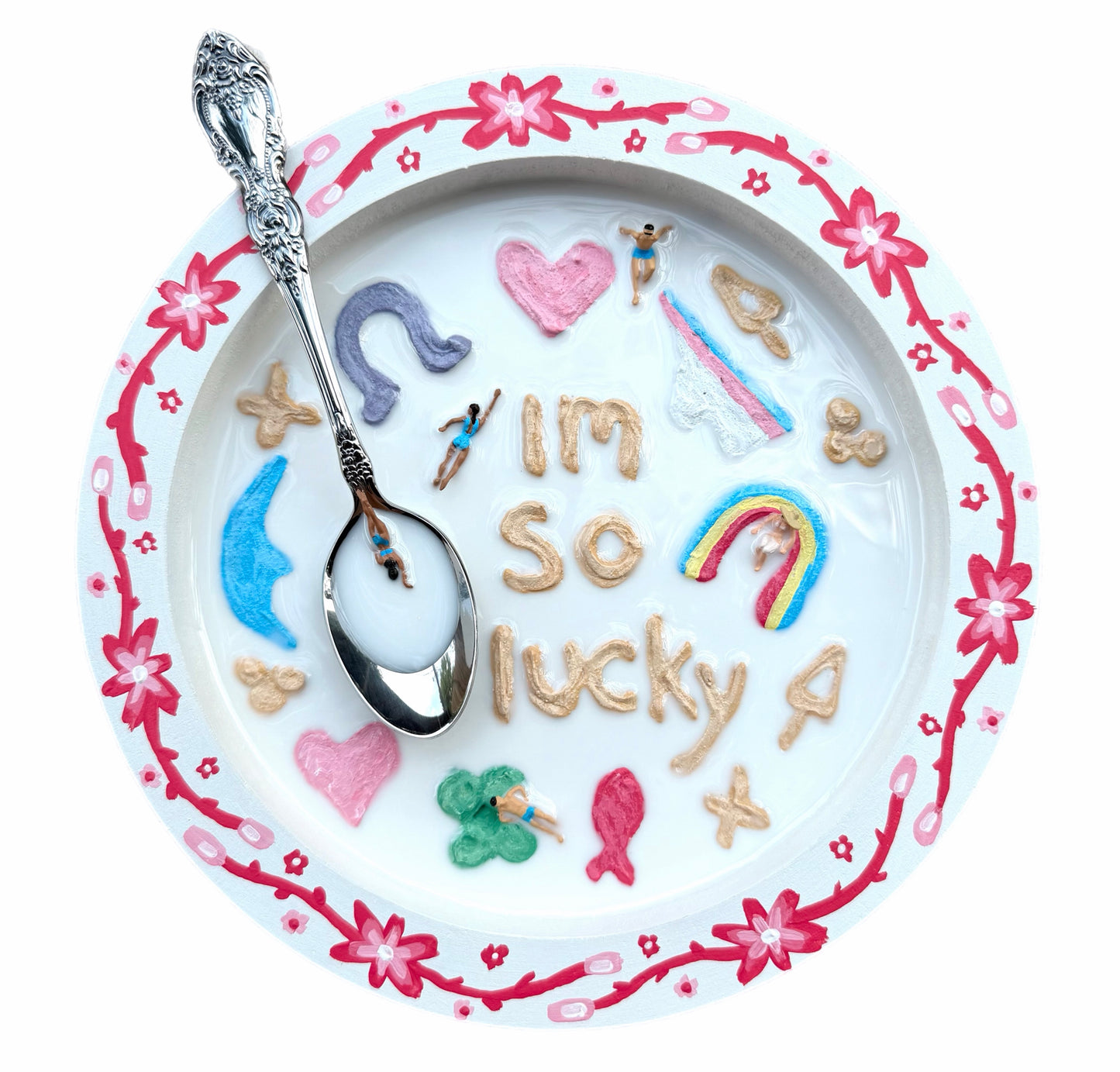 Lucky Charms: Saturday Mornings Cereal Collection - 8x8in Mixed Media