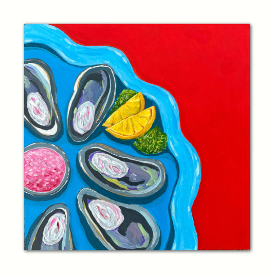 Little Luxuries Collection: Half Shell Time is Never a Crime - 10x10in Glicée Fine Art Print