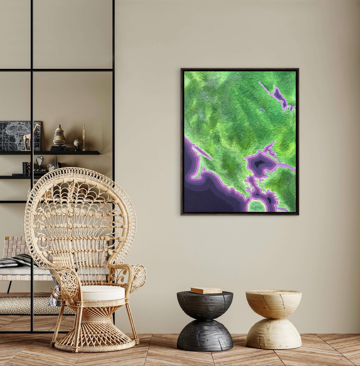 California Wine Country: A Love Letter, 24x30in Mixed Media on Canvas