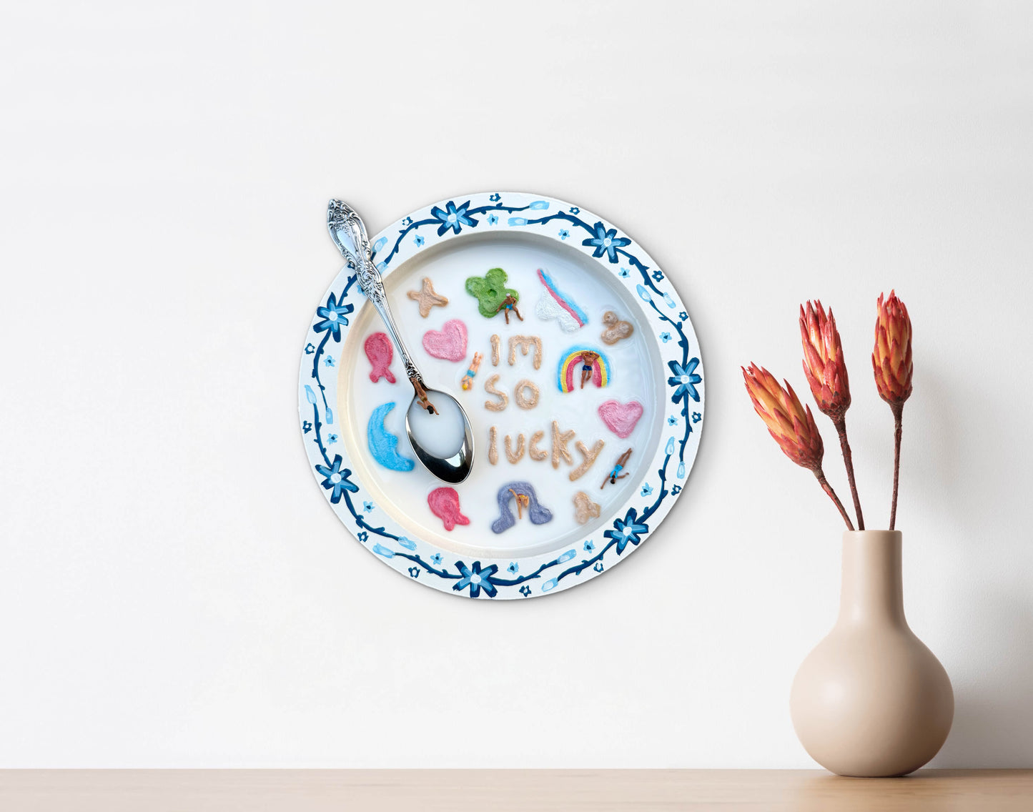 Lucky Charms: Saturday Mornings Cereal Collection - 8x8in Mixed Media