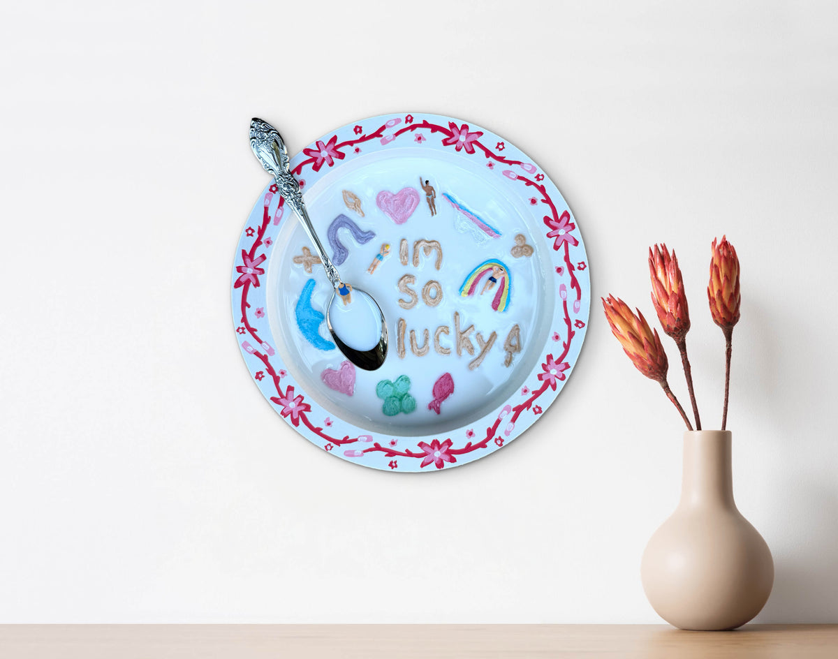 Lucky Charms: Saturday Mornings Cereal Collection - 8x8in Mixed Media