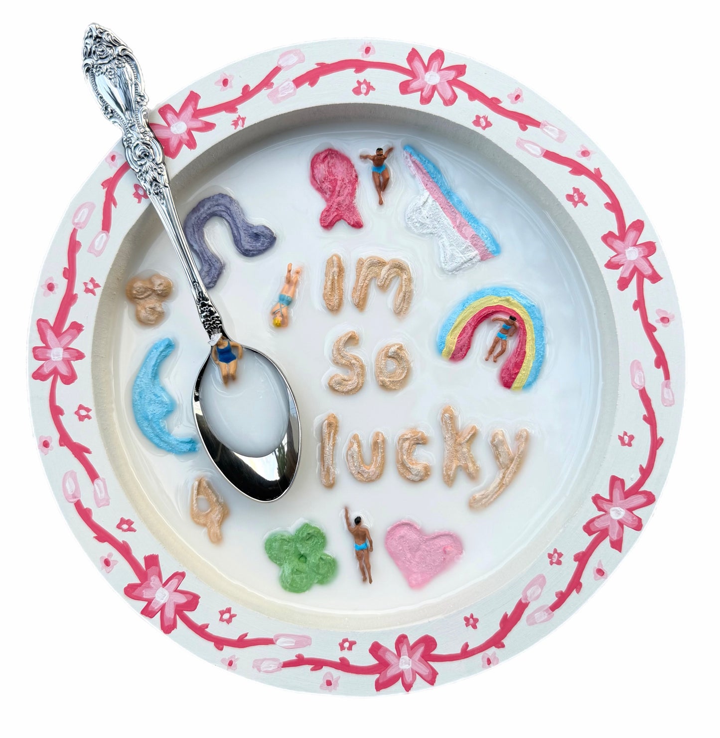 Lucky Charms: Saturday Mornings Cereal Collection - 8x8in Mixed Media