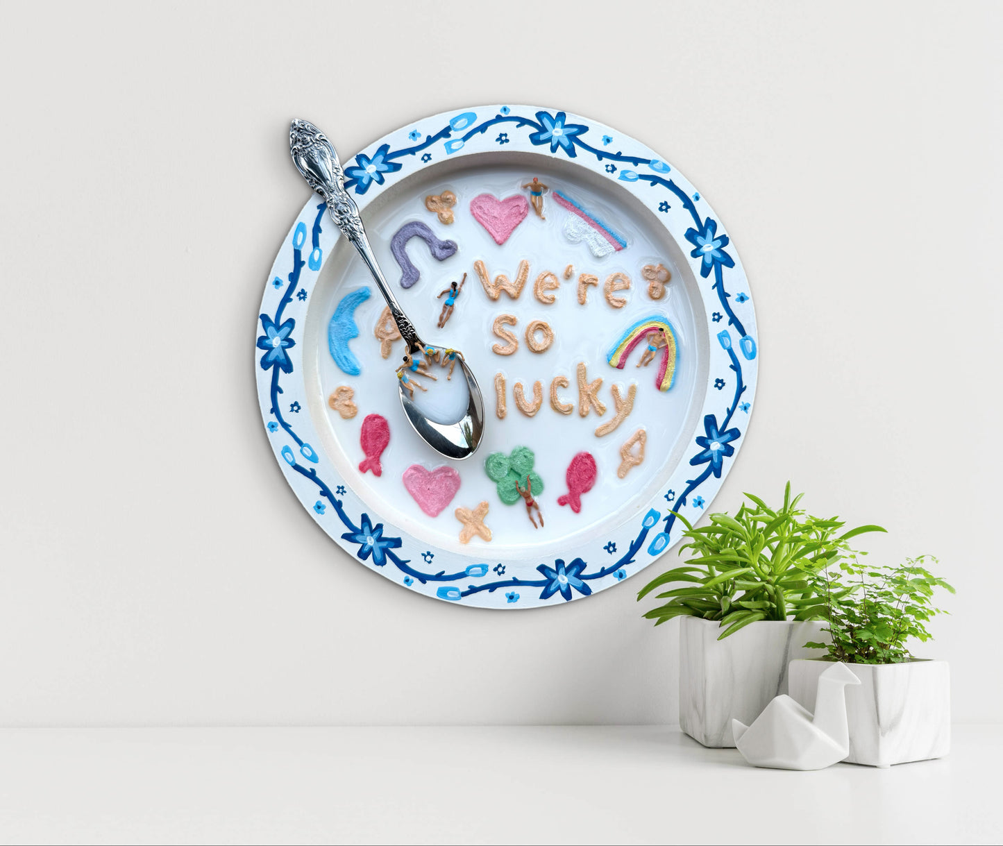 Lucky Charms: Saturday Mornings Cereal Collection - 8x8in Mixed Media