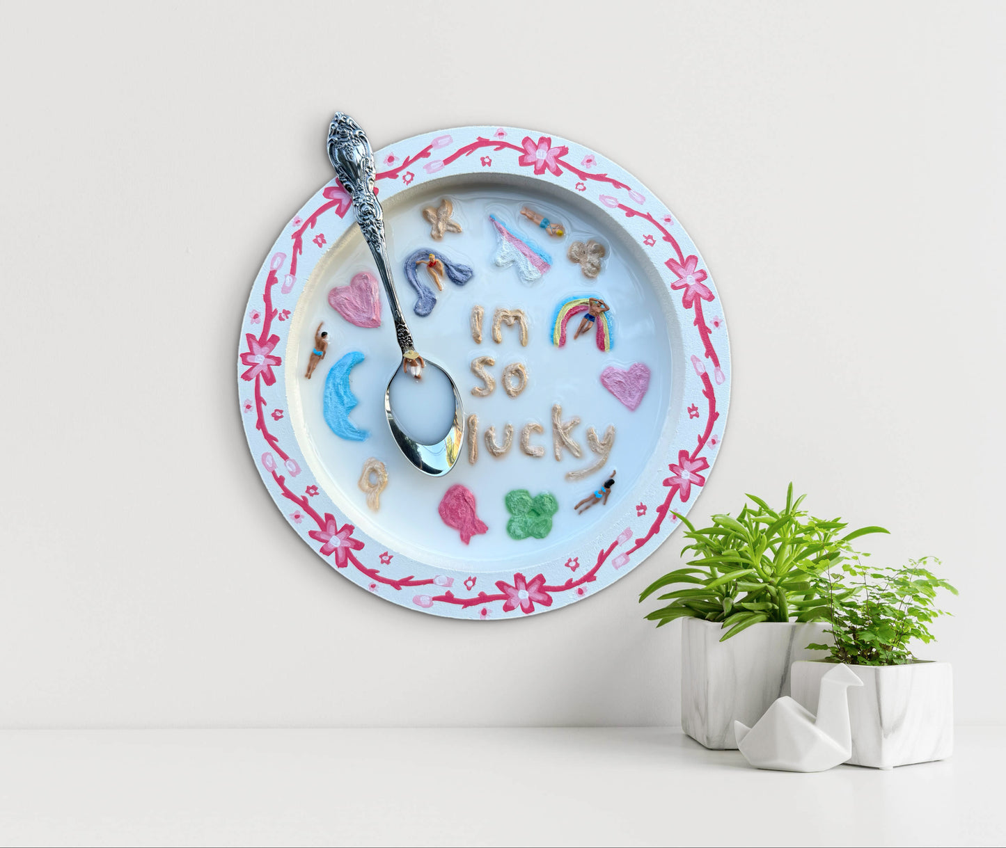 Lucky Charms: Saturday Mornings Cereal Collection - 8x8in Mixed Media