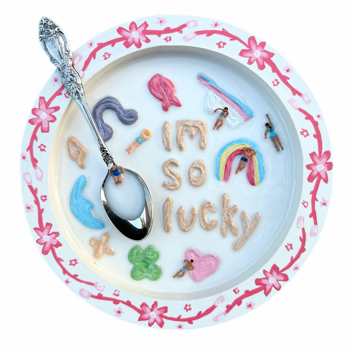 Lucky Charms: Saturday Mornings Cereal Collection - 8x8in Mixed Media