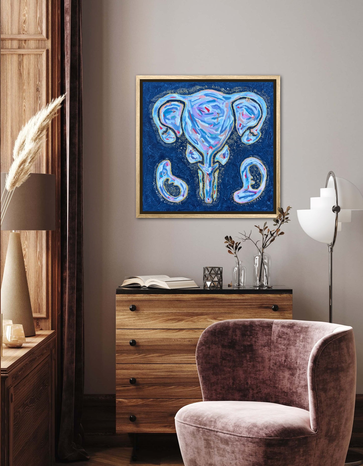 The First Resort 24x24in Original Framed