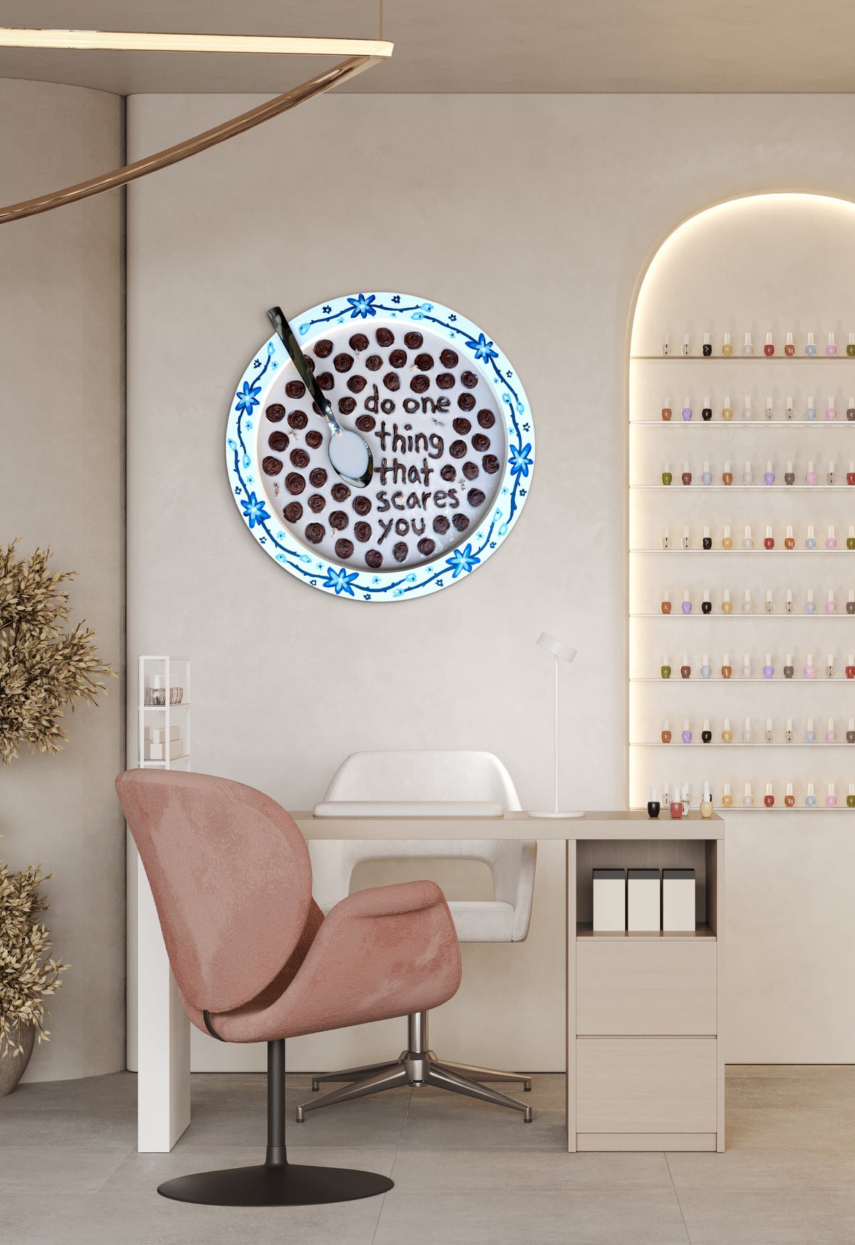 Wisdom for Breakfast: Cocoa Puffs for Eleanor Roosevelt - 20x20in Mixed Media