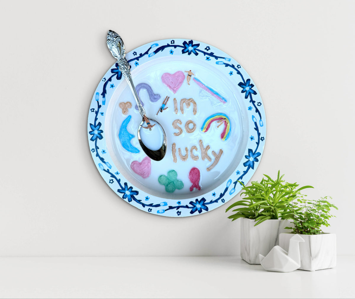Lucky Charms: Saturday Mornings Cereal Collection - 8x8in Mixed Media