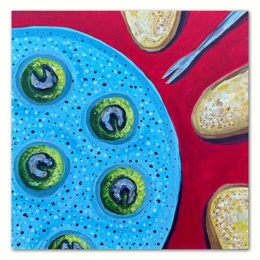 Little Luxuries Collection: Escargot - 12x12in Original Art