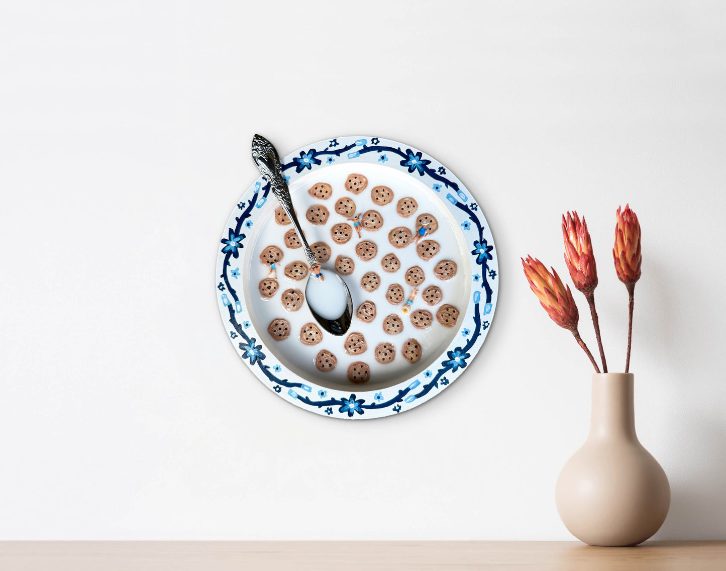 Cookie Crisp: Saturday Mornings Cereal Collection - 8x8in Mixed Media