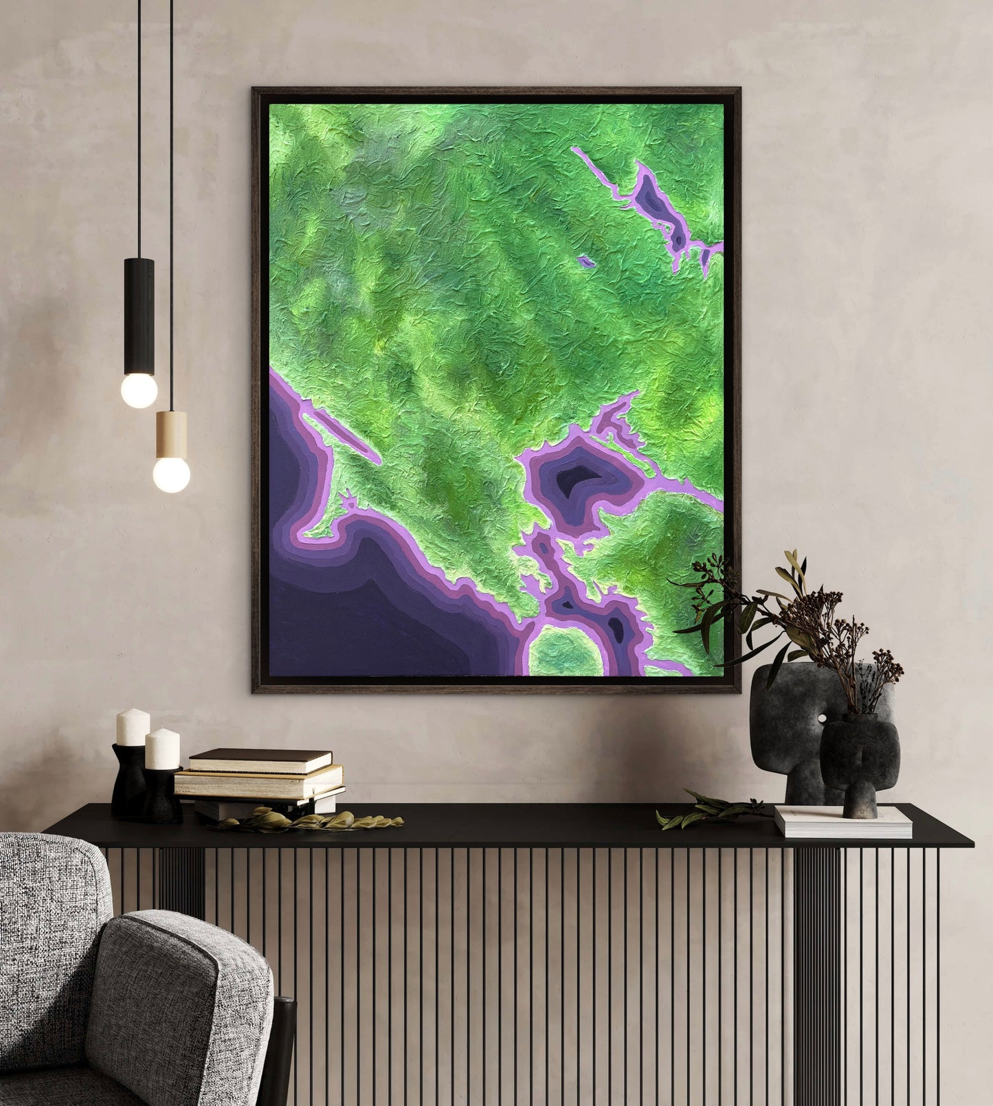 California Wine Country: A Love Letter, 24x30in Mixed Media on Canvas
