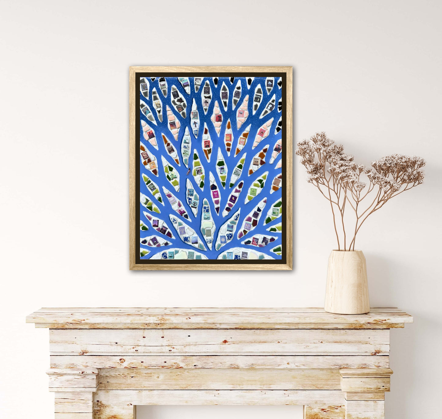 The Path to Knowledge - 16x20in Mixed Media; Sand, Acrylic & Resin on Canvas Framed