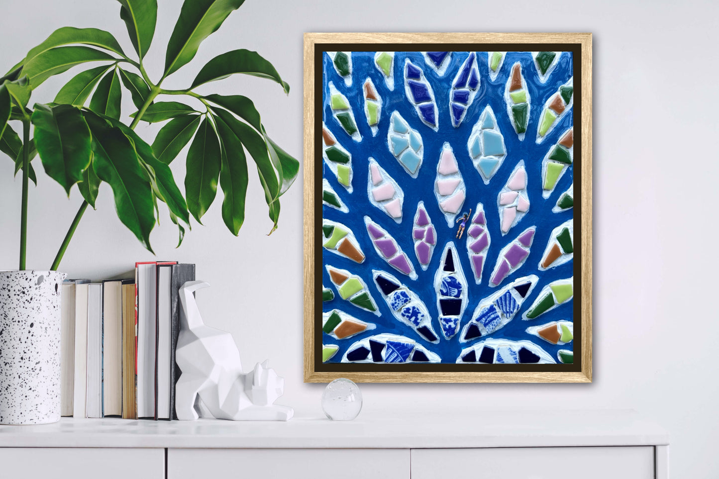 The Path to Purpose - 8x10 Mixed Media; Sand, Acrylic & Resin on Canvas Framed