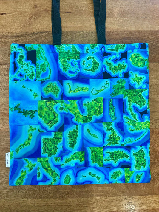 Explore the World Art Map Tote Bag