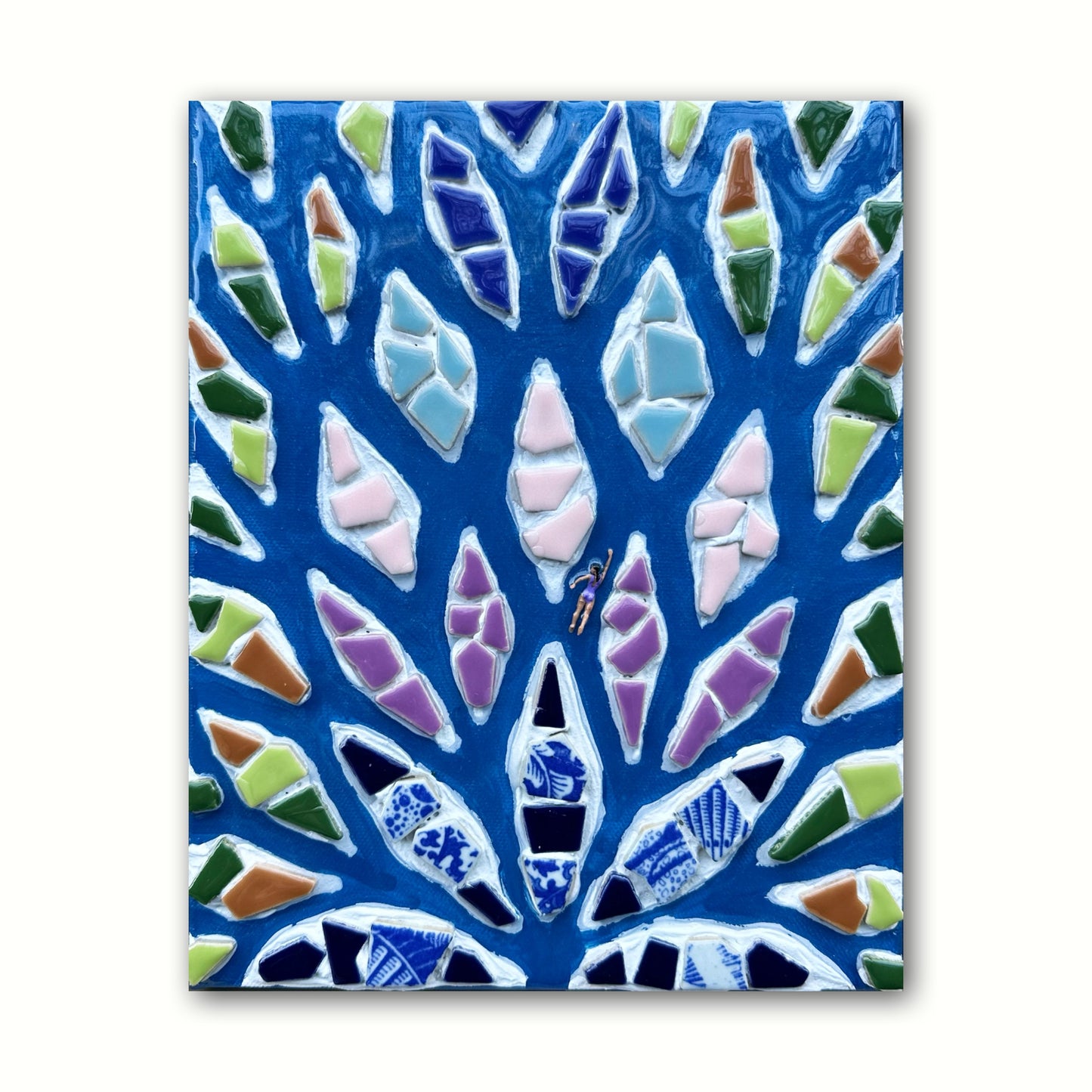 The Path to Purpose - 8x10 Mixed Media; Sand, Acrylic & Resin on Canvas Framed