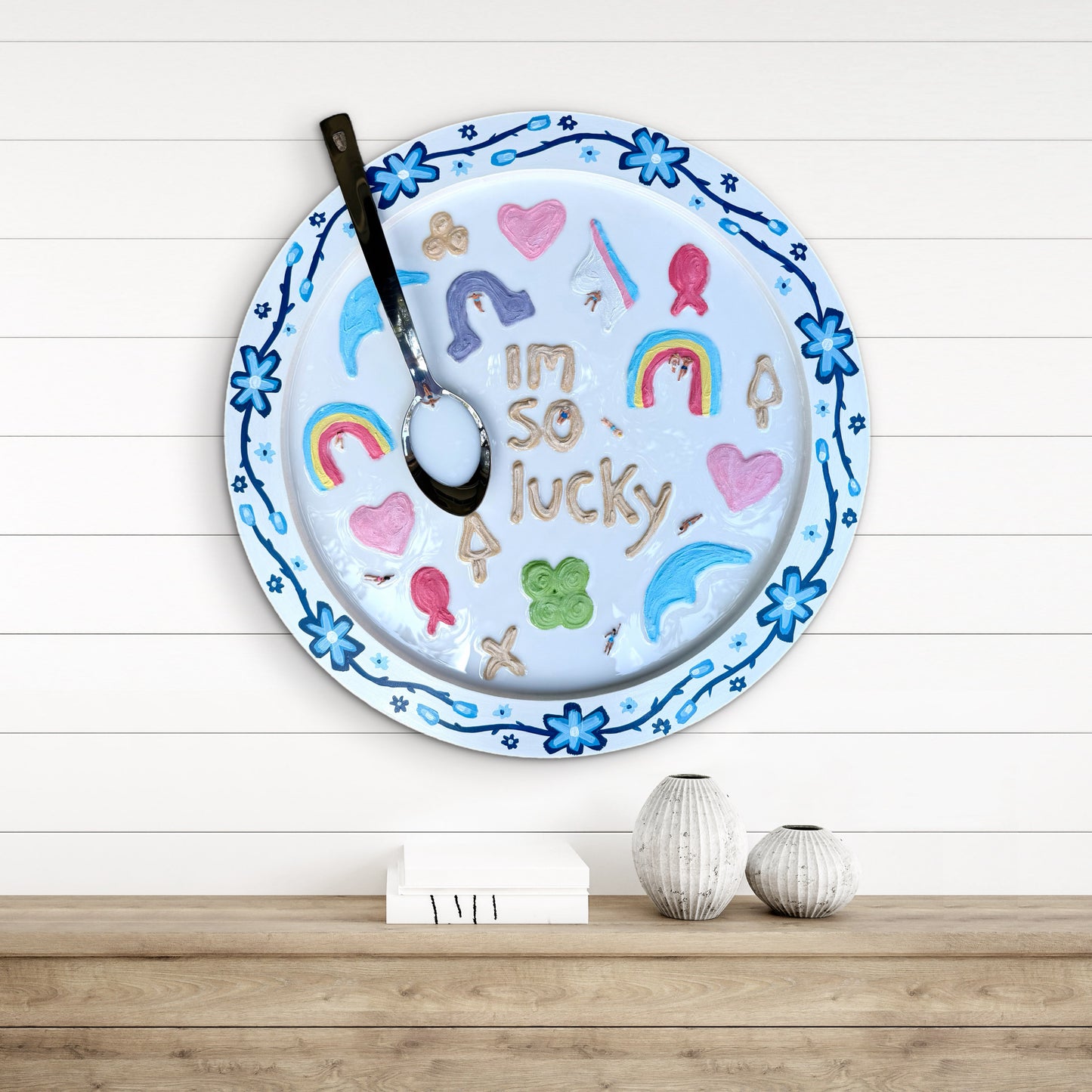Lucky Charms: Saturday Mornings Cereal Collection - 20x20in Mixed Media