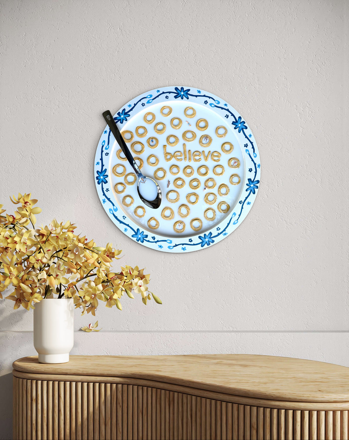Cheerios: Believe - 20x20in Mixed Media
