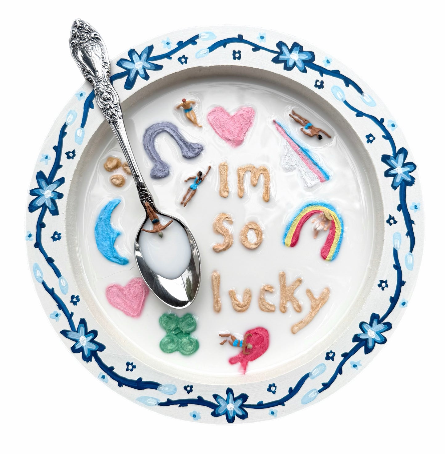 Lucky Charms: Saturday Mornings Cereal Collection - 8x8in Mixed Media